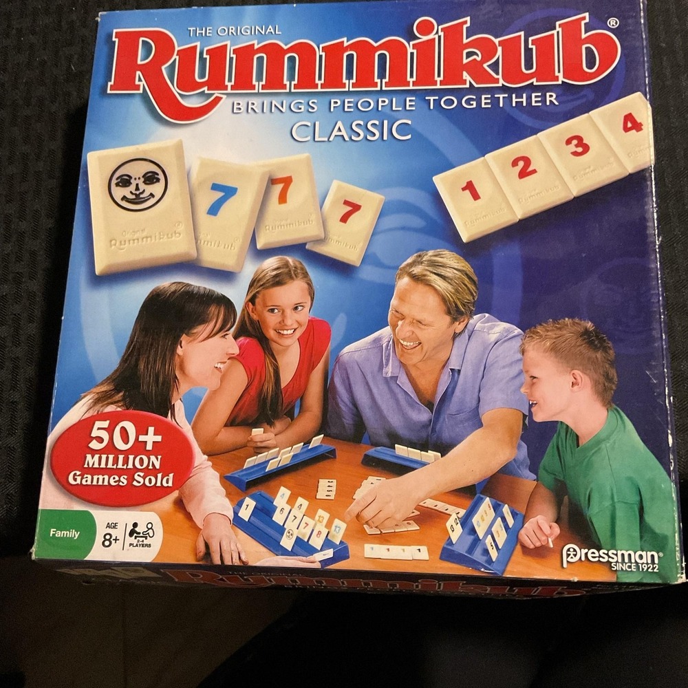 Pressman Rummikub Classic Strategy Family Tile Game 2-4 Players 8+ Used 2015